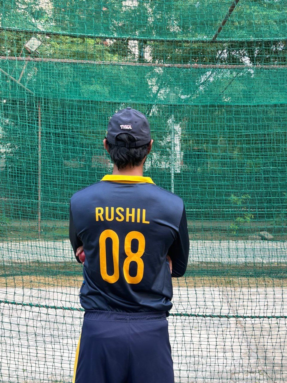 Rushil cricket jersey number 08